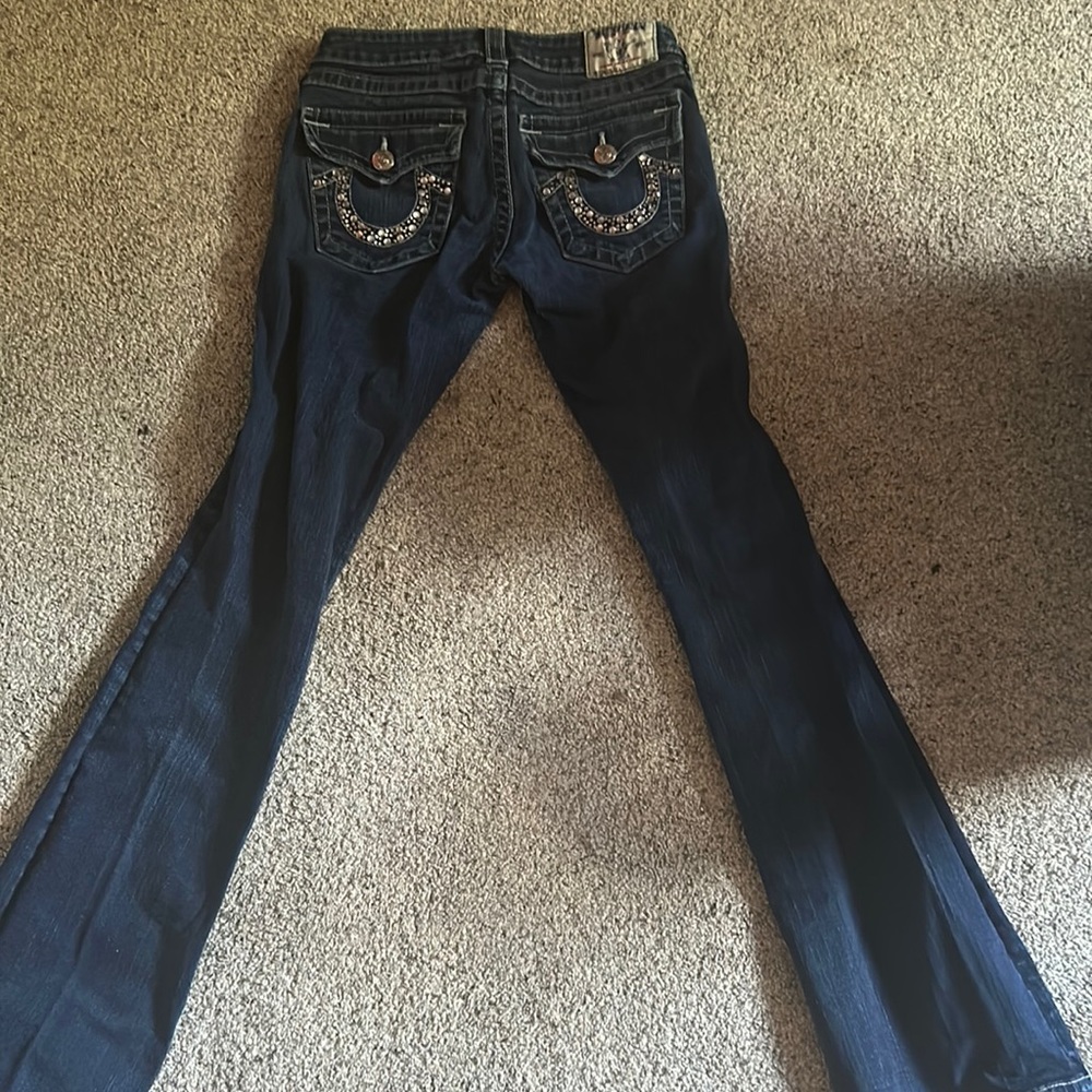 true religion sparkle bottom jeans